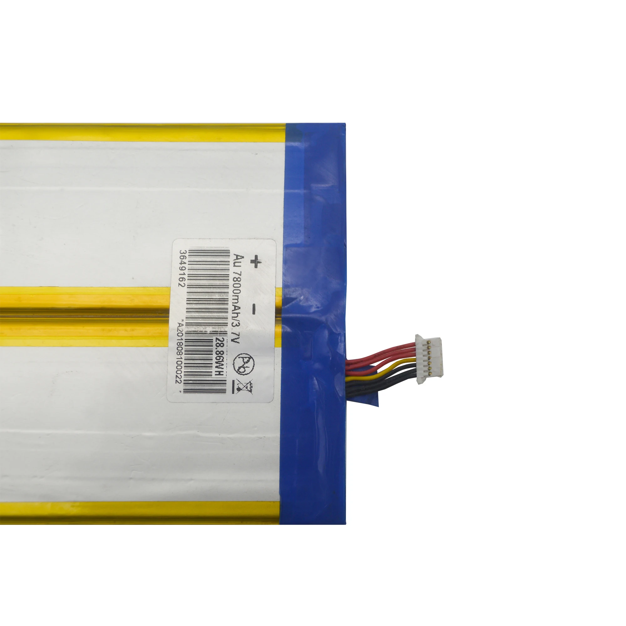 China Suppliers Rechargeable Ultra Thin Lithium Polymer Cell 3.7V 7800mAh Lipo Battery OEM Customized Tablet PC