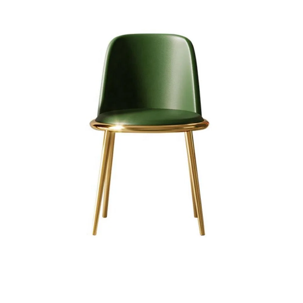 Modern Pu White Genuine Stainless Steel Black Dinning Italian Woven Brown Real Leather Dining Chair For Dining Room