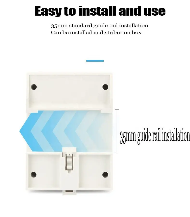 Hot Sale CHINT DTSU666 RS485 220V/380V 5-80A Watt-Hour Meter Intelligent Digital Display Three-phase Miniature Electronic