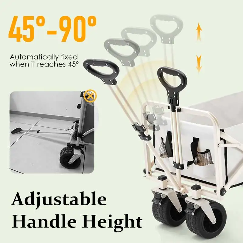 Outdoor Garden Beach Camping Hand Carts Trolley Cart Collapsible Foldable Folding  Wagon Cart  Camping Wagon