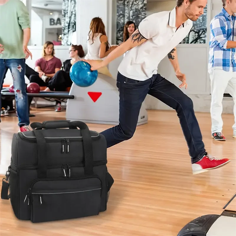Wholesale Factory Tote Bowling Ball Bag Handbag Durable Bowling Bag 2 Balls