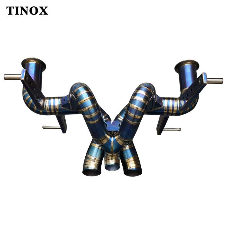 Hot Selling Titanium Alloy  valvetronic exhaust catback with downpipe for Lamborghini  LP740 exhaust