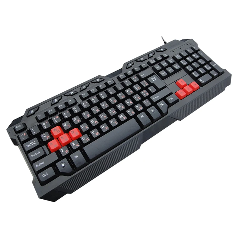 Wholesale Ergonomics Durable USB Gaming Wired Multimedia keyboard for office computer home PC