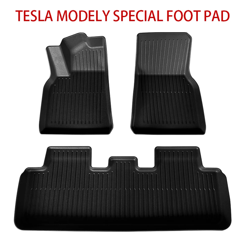 Liulong Factory Custom 3D TPE Car Mats 2024 TESLA Model 3 Model Y Non-slip Waterproof Rubber Carpet Auto Interior Accessories