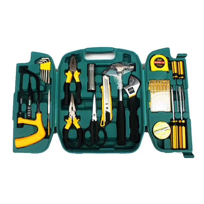 Coolmax Handmade Tool Box Combination Hardware Hand Tools Set Car Home Dual-Use Set Repair Set Tool Box Waterproof Plastic Box