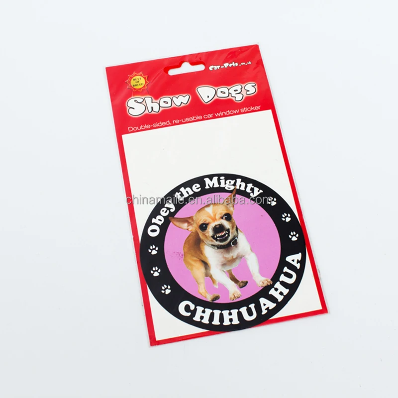 self adhesive mirror wall sticker cute cartoon cat and dog stickers