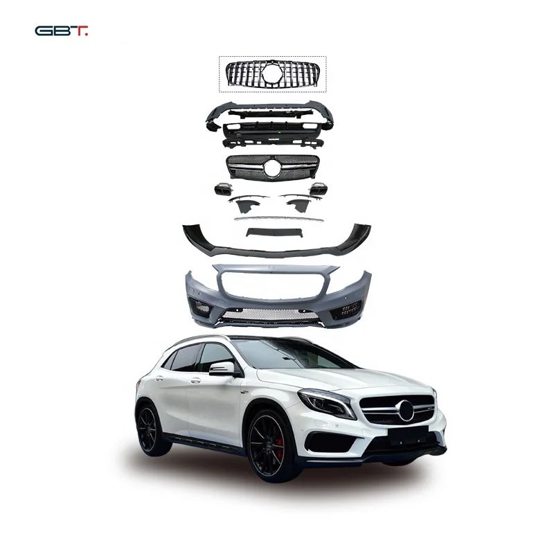 GBT Popular Products Mercedes gla Upgrade Facelift Body Kit For 2021 Benz GLA Conversion Bumper Headlight Parts