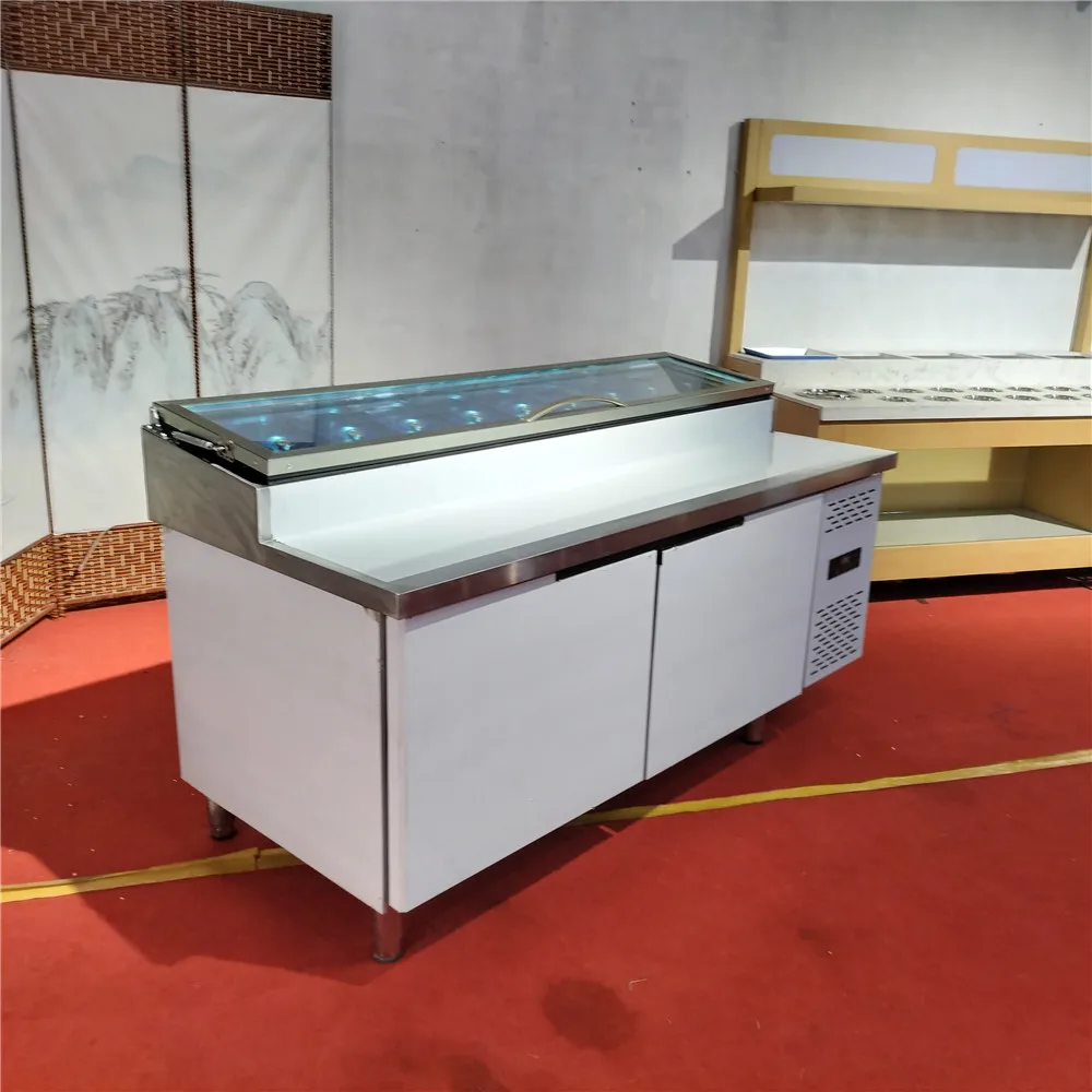Commercial 1/2/3 Door Stainless Steel Salad Sandwich Prep Table Refrigerator