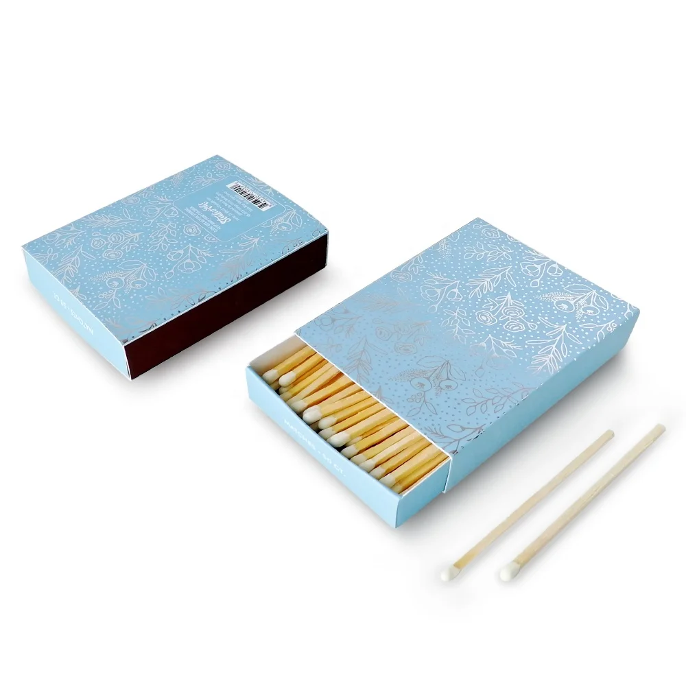 Luxury Design Matchbox White Tips Candle Matches