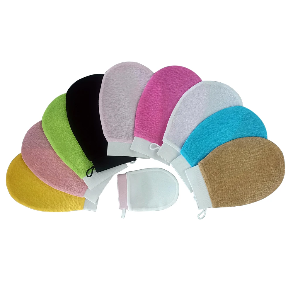 Оптовая продажа, отшелушивающие перчатки для ванны, отшелушивающие перчатки для ванны