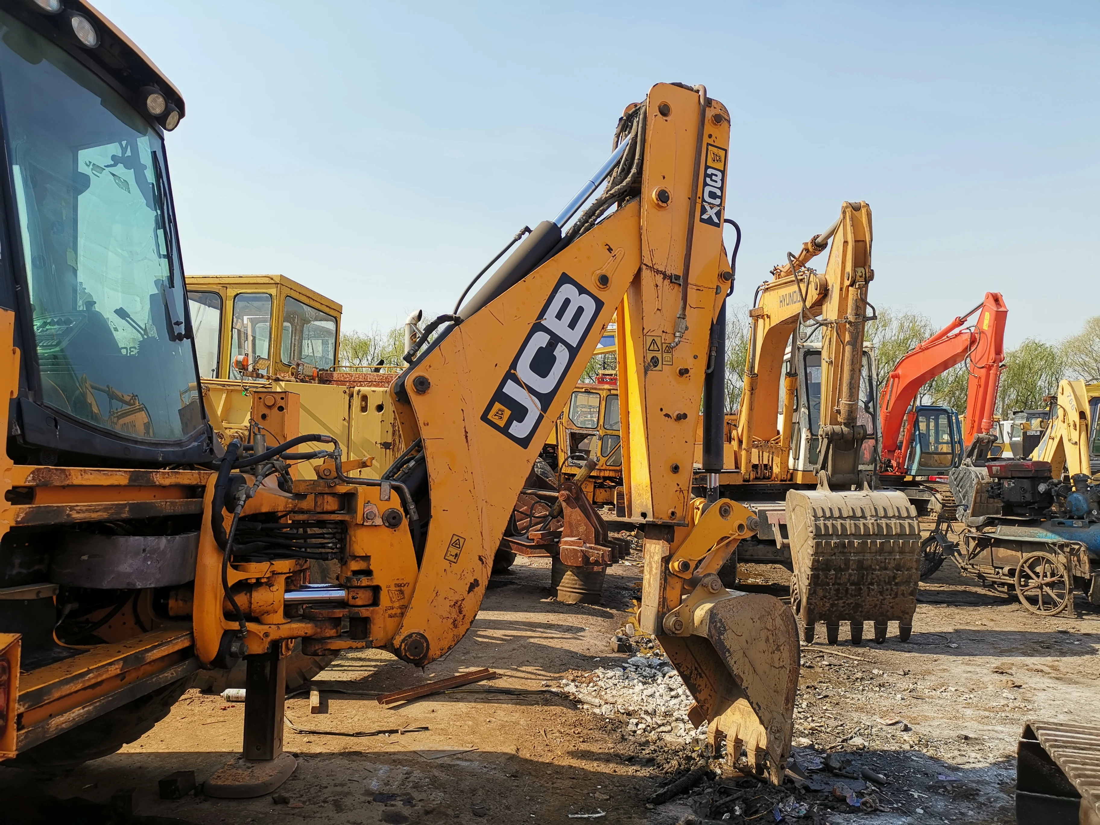 Jcb Backhoe Loader 3cx 4cx Second Hand Backhoe Loader Used 3cx 4cx Jcb Backhoe Used Machine For Construction For Sale in china