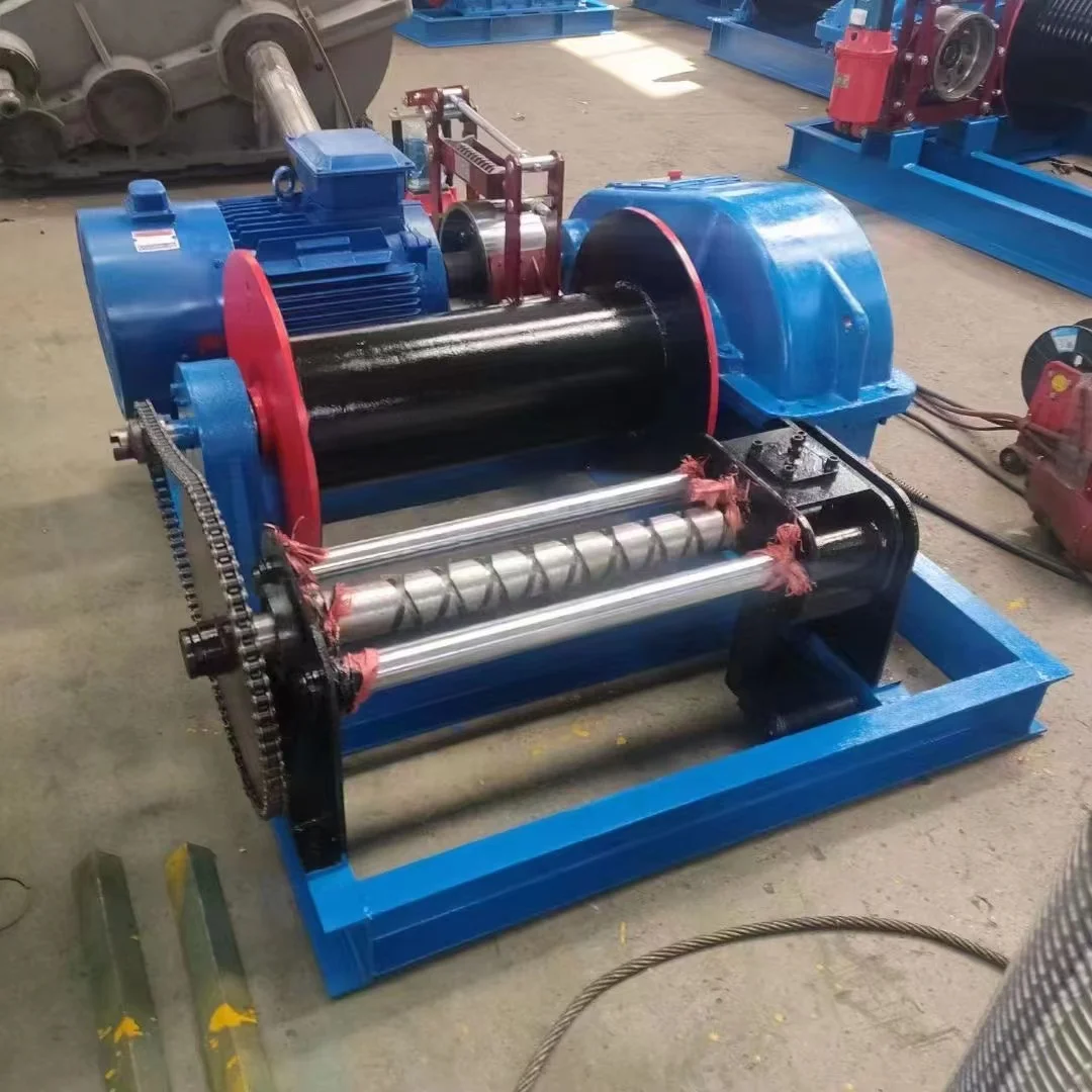 Fast Speed Electric Winch 10 Ton With Double Drum