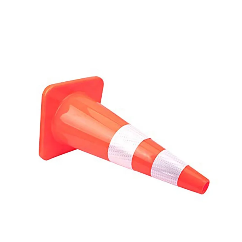 70 Cm Road Cone Flexible Pvc Safety  Traffic Cone Traffic Roadway Safety Plastic Traffic Cone