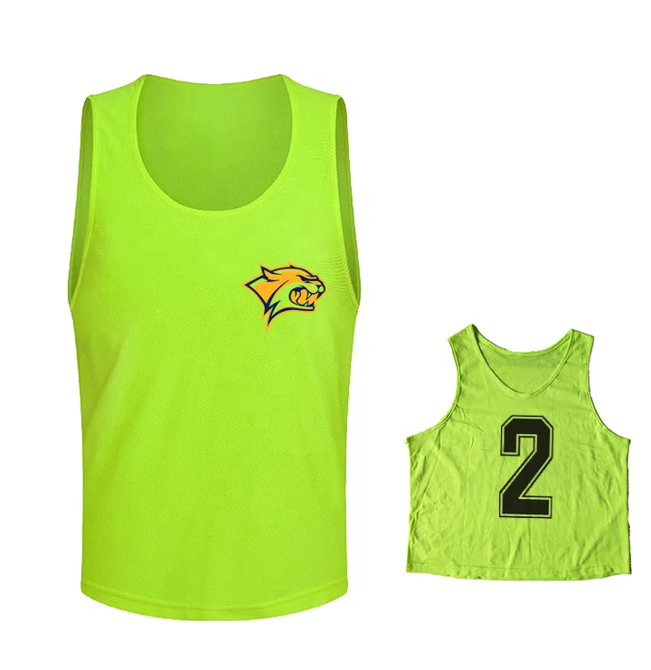Quick Dry Football Training Vest Jersey Bib Vest High Quality Mesh Sportswear Adults Soccer Wear Shirts & Tops Custom OEM ODM