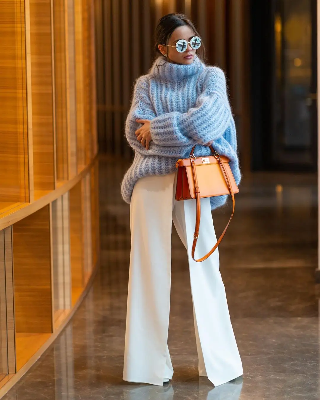 DAMOCHIC Custom Logo Turtleneck Sweater Garment Autumn Winter Wool Knitted Tops Designer Women Pullover Sweater Manufacturer