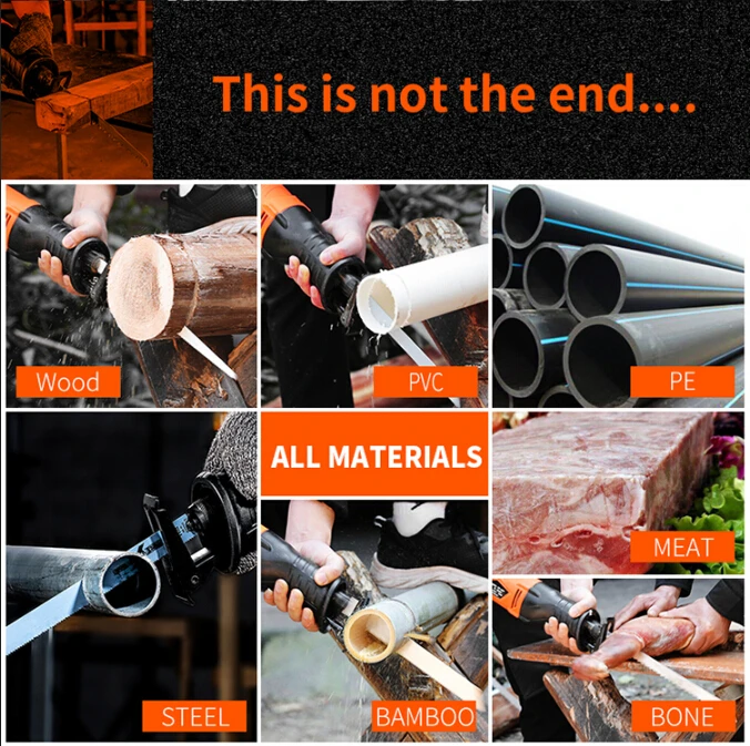 Mini Garden Tool Household Portable Electric Power Wood Bamboo Metal Saber Saw