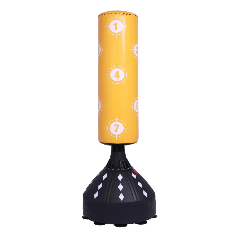 Factory high quality standing punching bag kick boxing/ sandbag stand for MMA fitness training freestanding bags with base