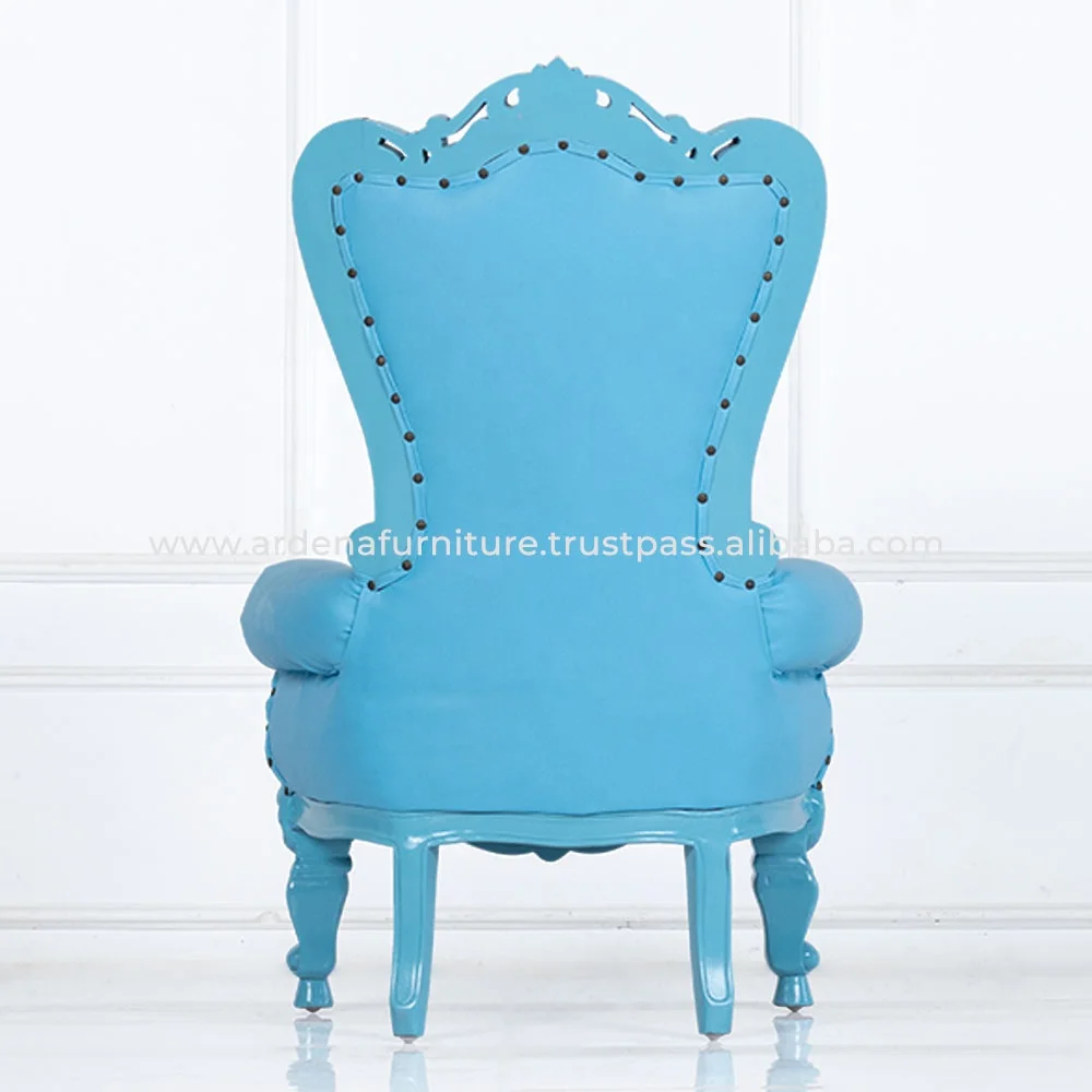 French Antique Wedding Throne Chairs Solid Wood PC Material for Kids for Dining Party & Event Decor for Villa & Banquet