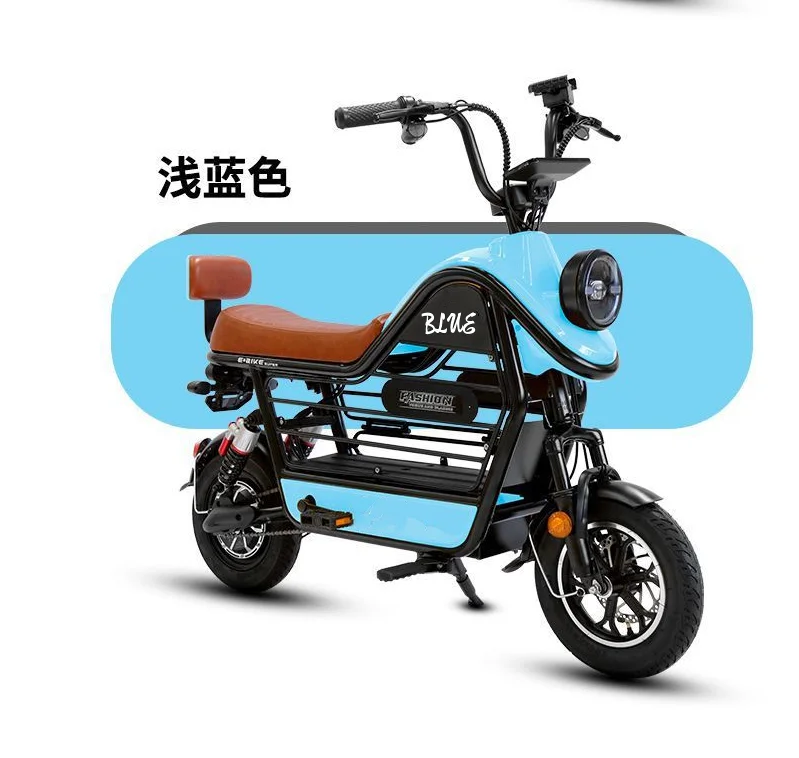 China New Type Electric Scooter 2 Seater 48v 350w Electric City Bike Bike  Electric Bicycle lead-acid lithium battery
