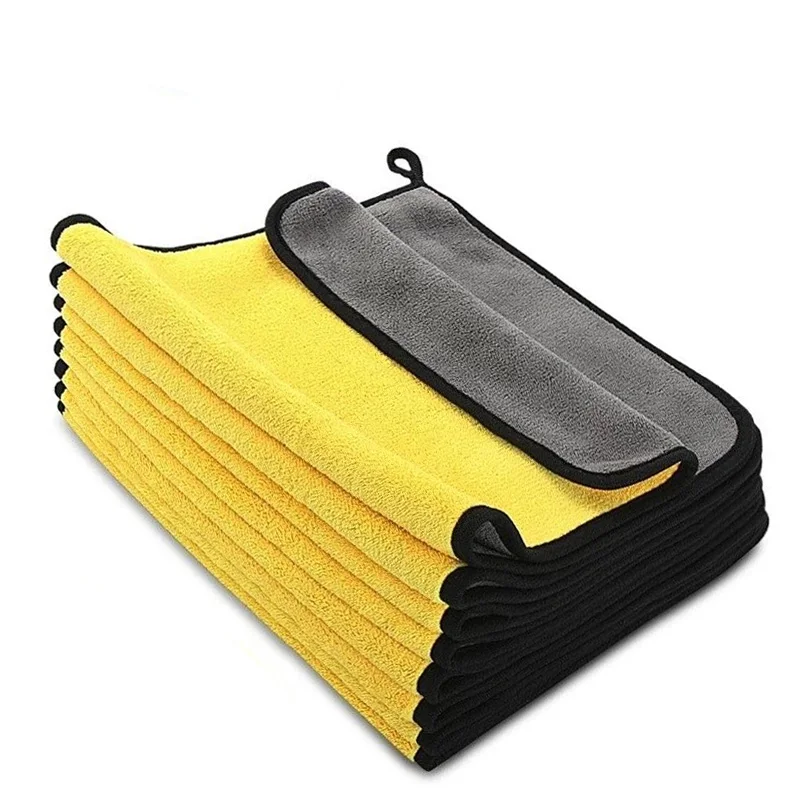 custom logo microfiber cleaning cloth towel car wash quick dry micro fiber towels auto for drying cars 40*40