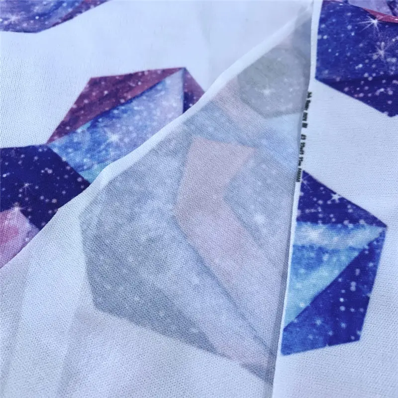 Digital Printed Cotton Muslin Gauze Baby Fabric white muslin fabric No MOQ