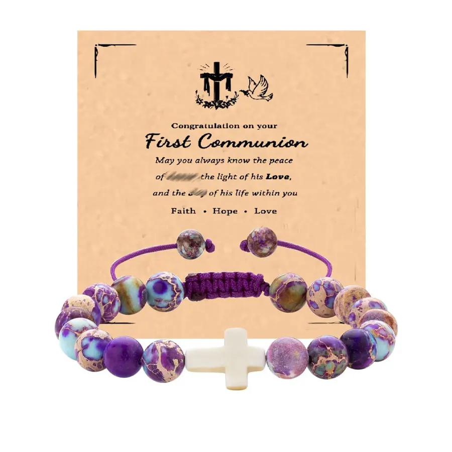 2024 Best-Selling Emperor Stone Black Matte Cross Braided Bracelet Natural Stone Beaded Braided Rope Men Fashion Jewelry Bangle