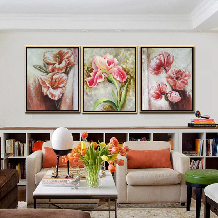 wall art decoration modern Flower ZX-62 Supply for AliExpress Abstract Flowers Canvas Painting Drop Shipping