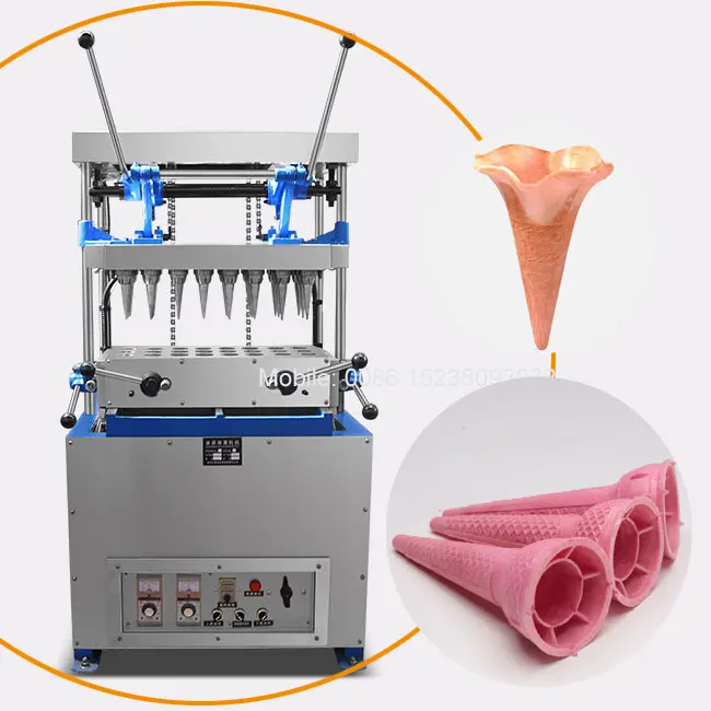 24pcs Ice Cream Cone Baking Machine Waffle Cone Making Machine Cookie Coffee Cup Cone Machine