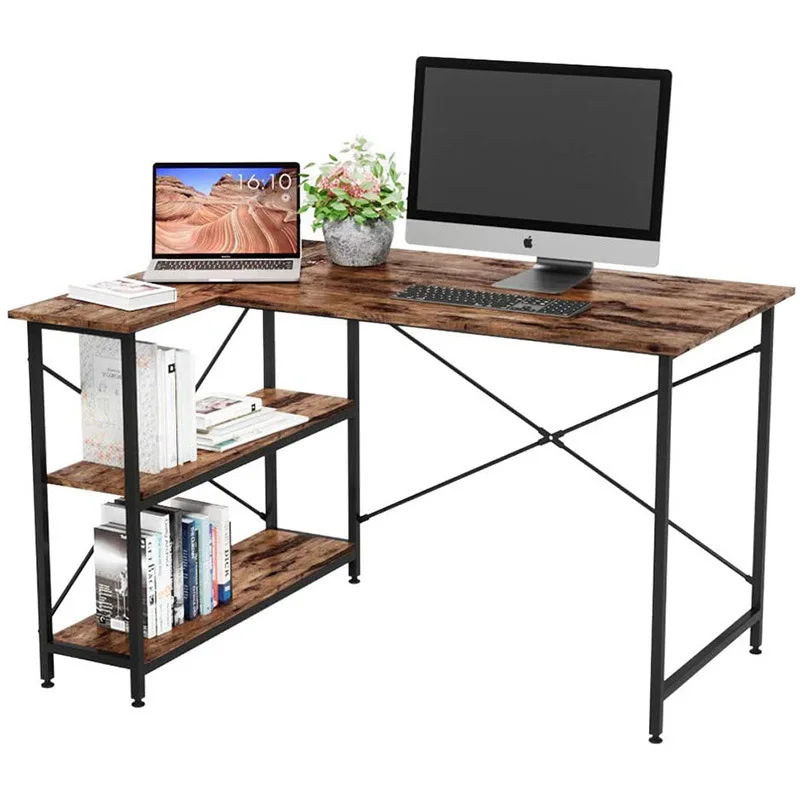 Industrial cheap computer desk home office desk with game workstation desk rack
