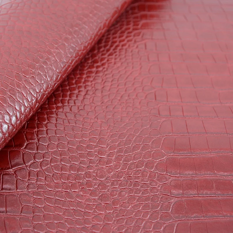 Synthetic pu leather materials for crocodile wallet