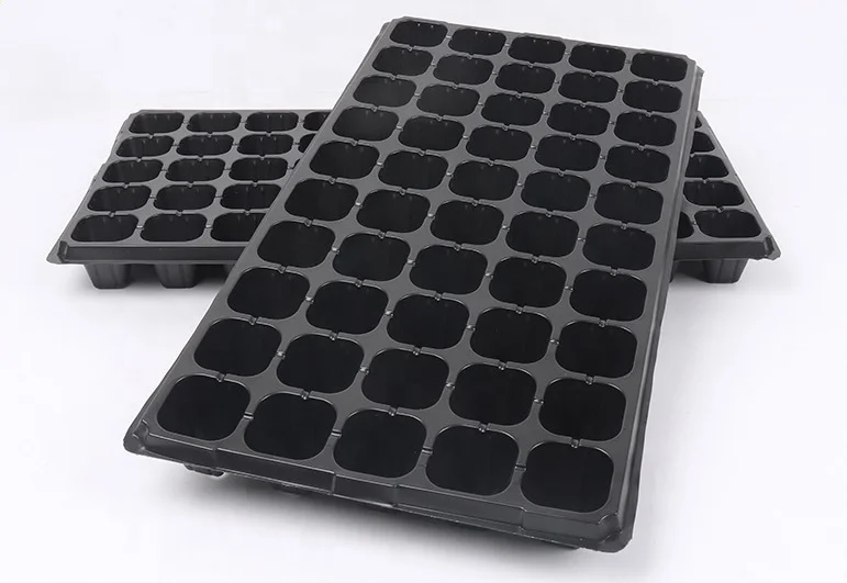50 Holes Factory Direct Produced High Quality Plastic Seedling Nursery Trays 60g/piece for Planting
