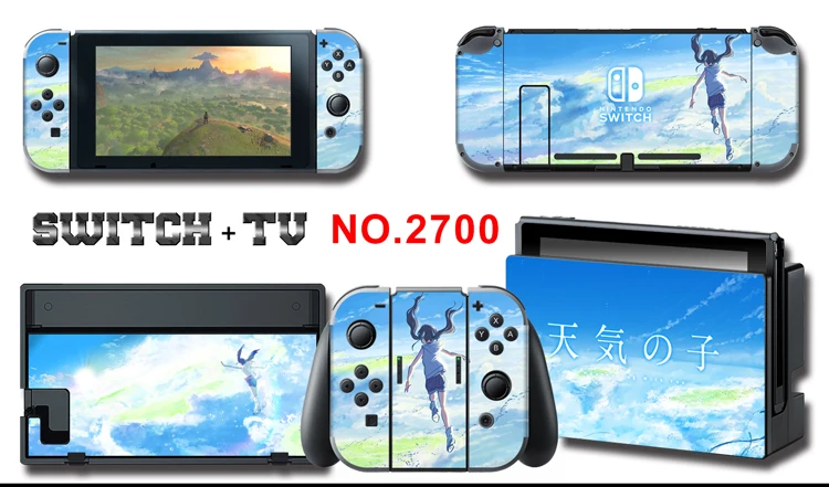 Makoto Shinkai Your Name. Weathering with you Profession Skin Sticker For Nintendo Switch