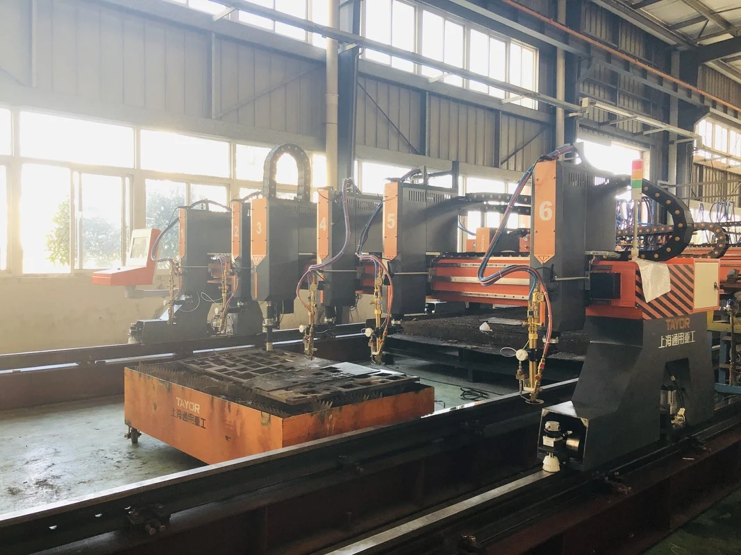Gantry type heavy duty cnc plasma cutting machine china from TAYOR