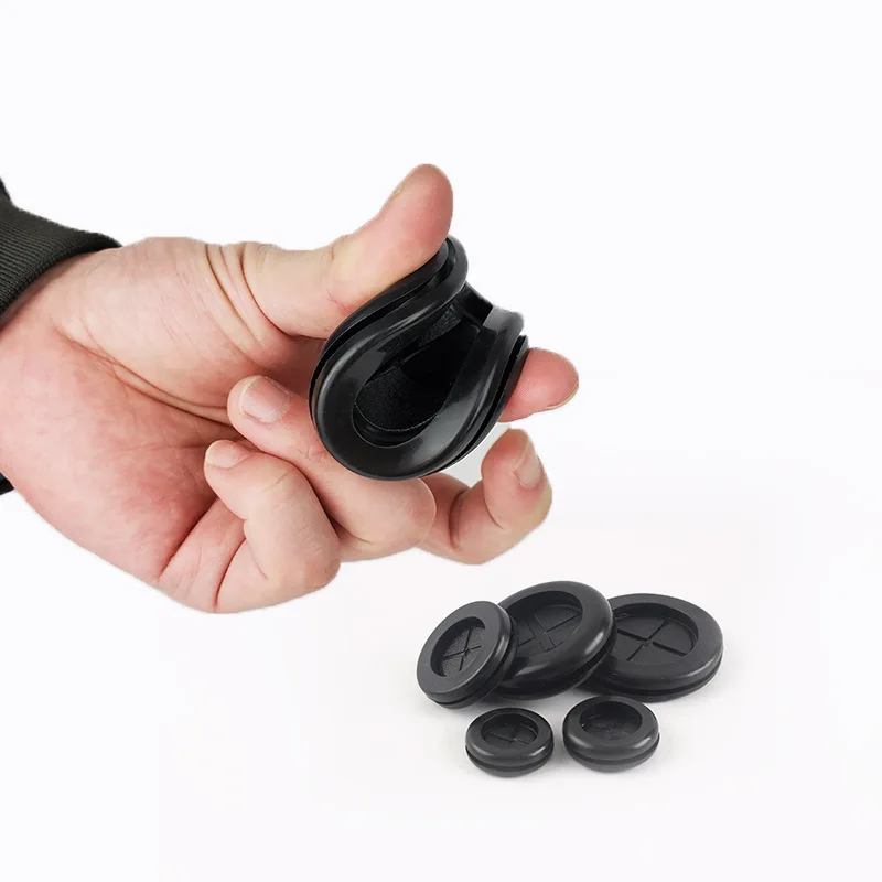 neoprene Compressor Large Black Electric Round Rubber Electronics Custom Waterproof Push In Sbr Grommet