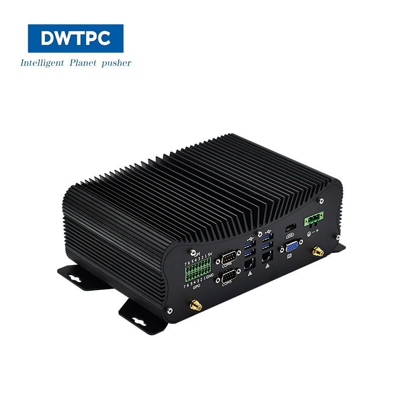 Factory Wholesale Intel Core I3 I5 I7 Small Mini Pc With 4gb Ram Ssd Windows 10 6usb Industrial Control Fanless Computer