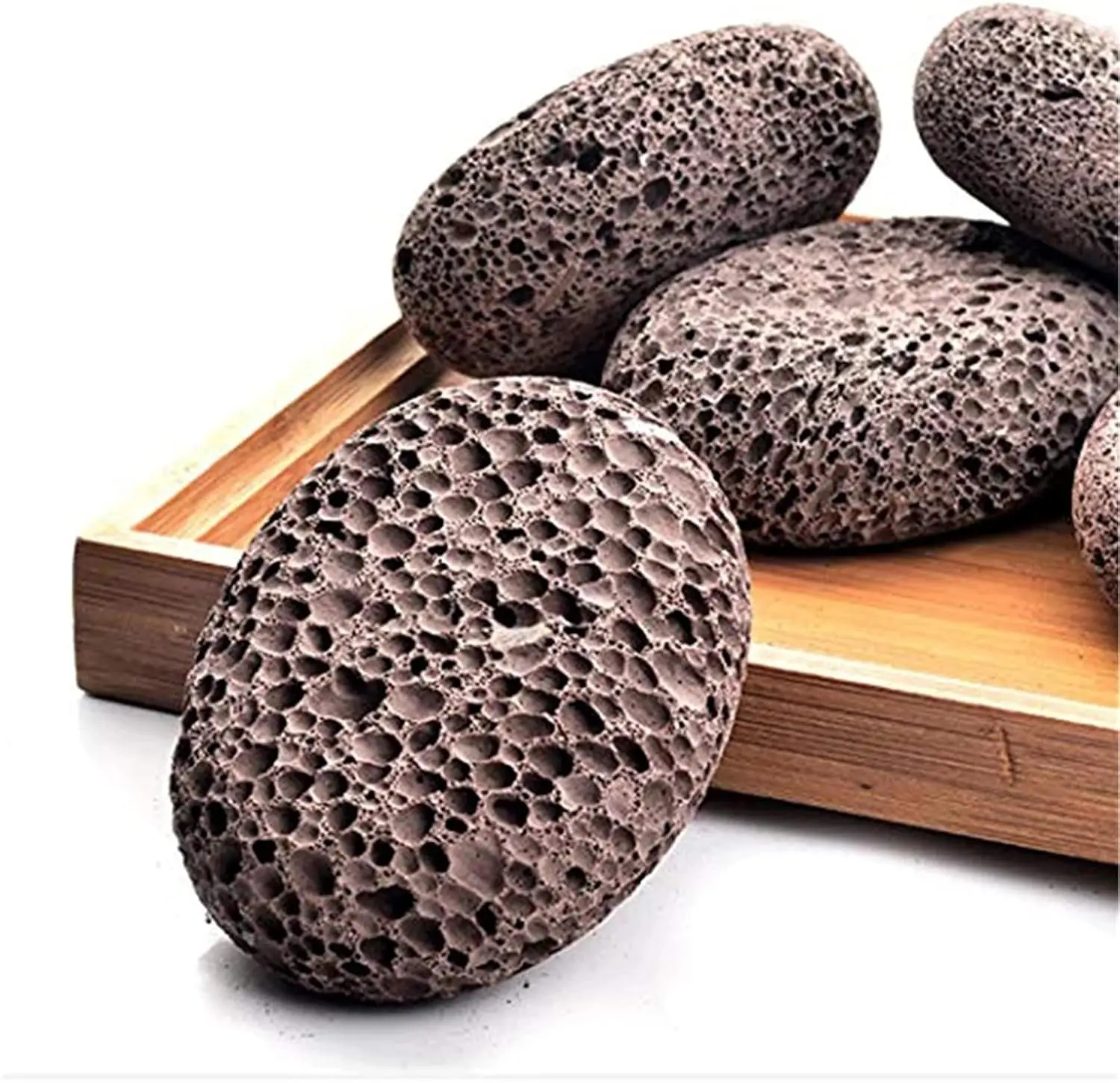 Cheap Oval Volcanic Dead Skin Remover Basalt Foot Scrub with Pumice Stone Easy to Remove Callus Lava Rock for Feet Care Products