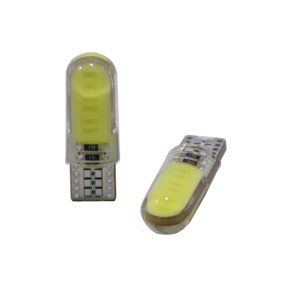 Car  T10 COB silicone 12 LED Lights W5W 194 168 interior light Wedge Door Instrument auto Side Lamp 12smd parking bulb 12V