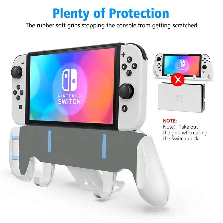 OIVO Brand Factory Grip Holder Adjustable Stand For Switch OLED Handle Asymmetrical Controller Holder 5 Card Slots