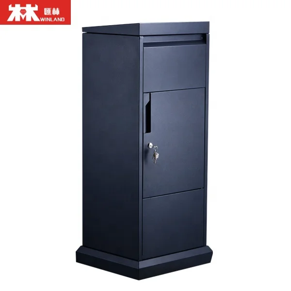 Large Capacity Parcel Delivery Box For Porch Outdoor Parcel Box Drop Delivery Metal Mailbox