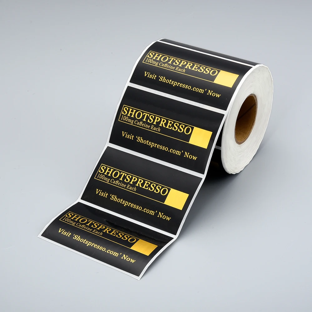 Custom Logo Printed Self-Adhesive Paper Label Waterproof Bottle Label Waterproof Stickers For Packaging