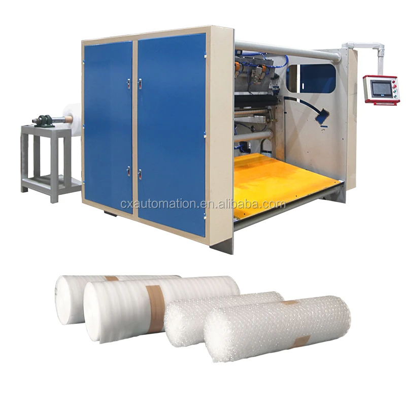 Automatic air bubble film sheet EPE foam roll coreless rewinder machine factory price
