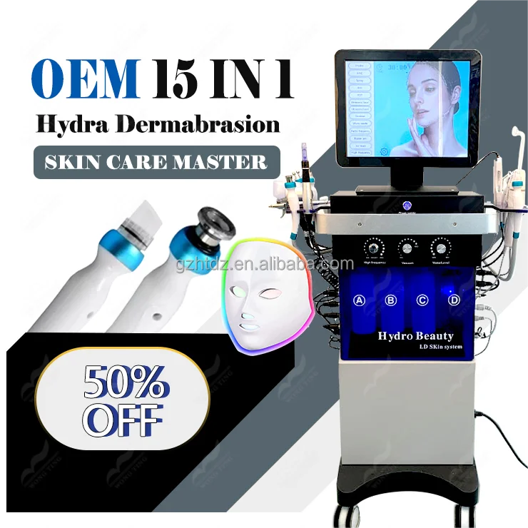 new pattern professional beauty clinic face cleaning machine 15 In 1 Machine device equipment 2024