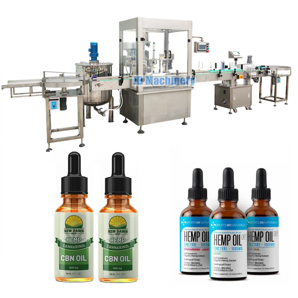  JB-WZ80 Automatic cardboard packaging machine for tincture bottle hemp oil