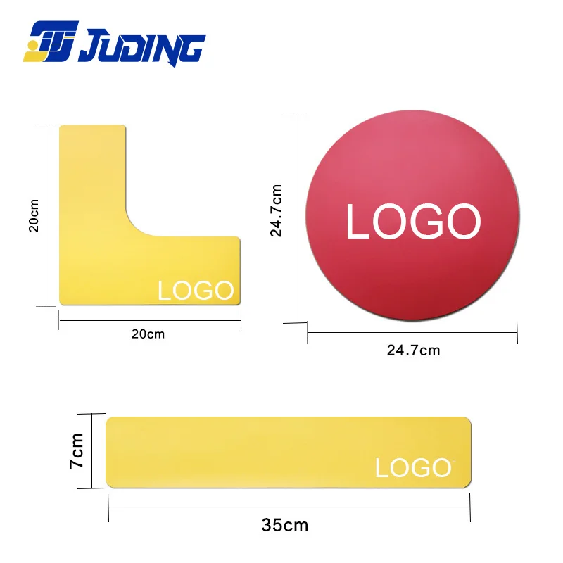 Sport Mini Ball Court Marking Kit Official Size Court Throwing Marks Stadium Marking Set Eco-Friendly Silicone Tennis Court Line
