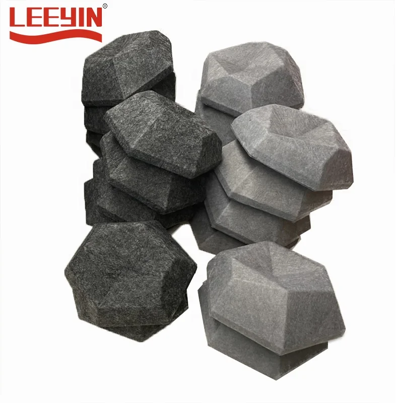 Customized Interior Wall Panel 3D PET Felt Hotel High Density Polyester Acoustic Panels