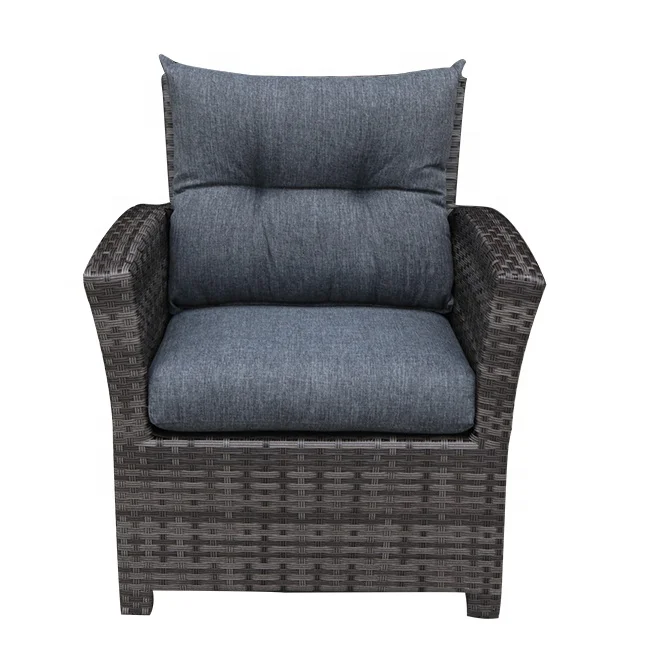 Aluminium Tube Outdoor Single Sofa Garden Furniture