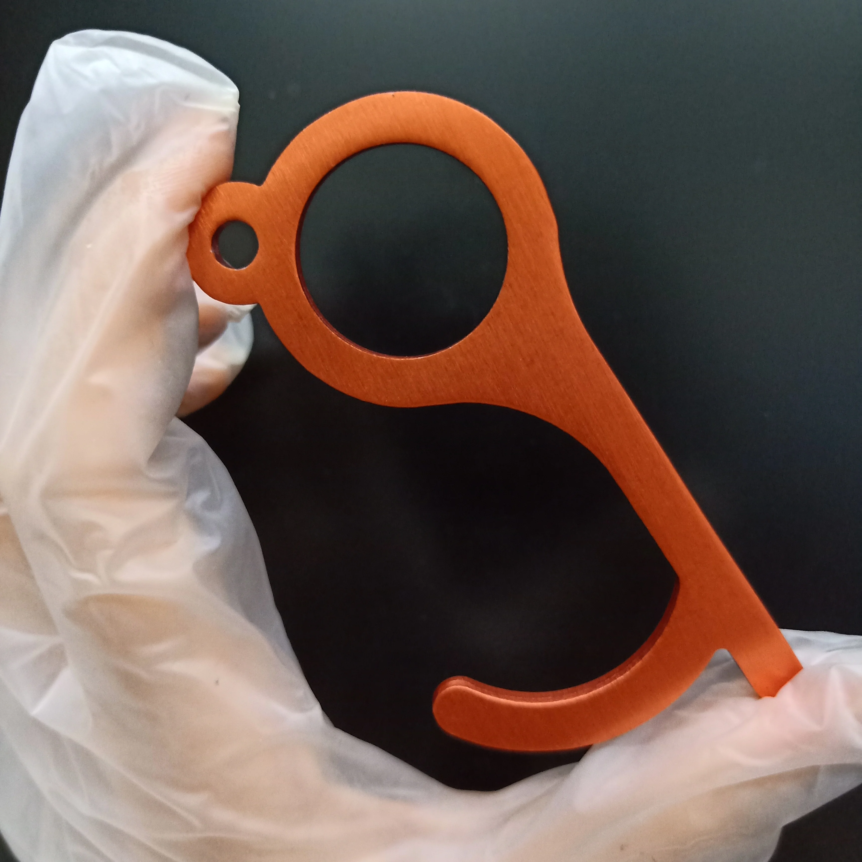 No Touch Open Door Assistant Opener Elevator Handle Key Tool Multifunctional Anti-contact Keychain , ,JO-NTK-007R