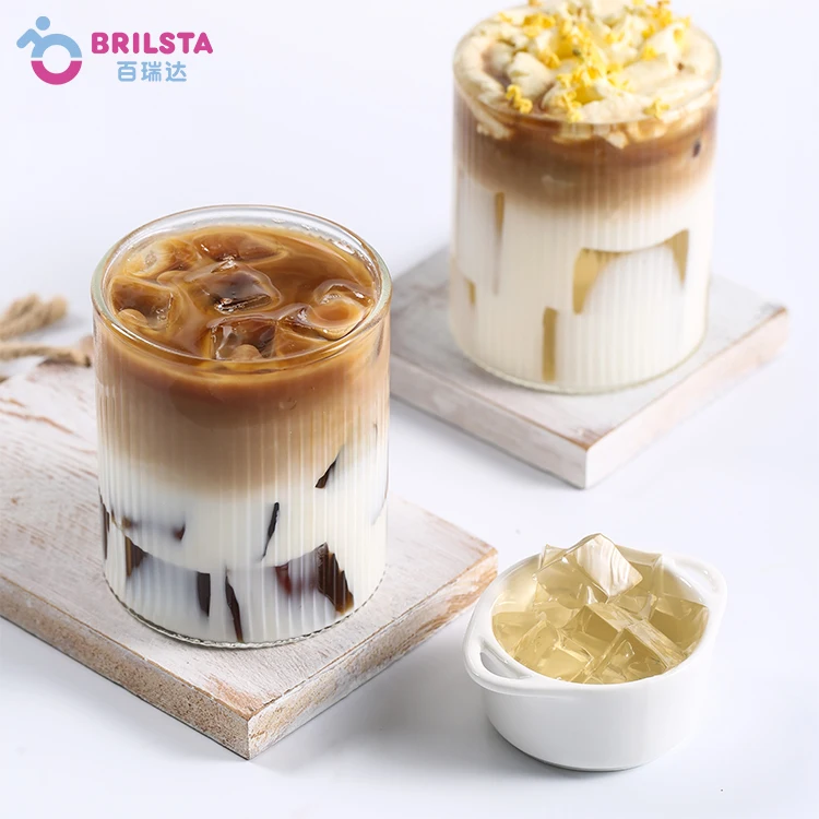 Brilsta Coffee Milk Tea Shop Net Red Drink Raw Coconut Latte Formula Special Raw Material Various Flavors Jelly