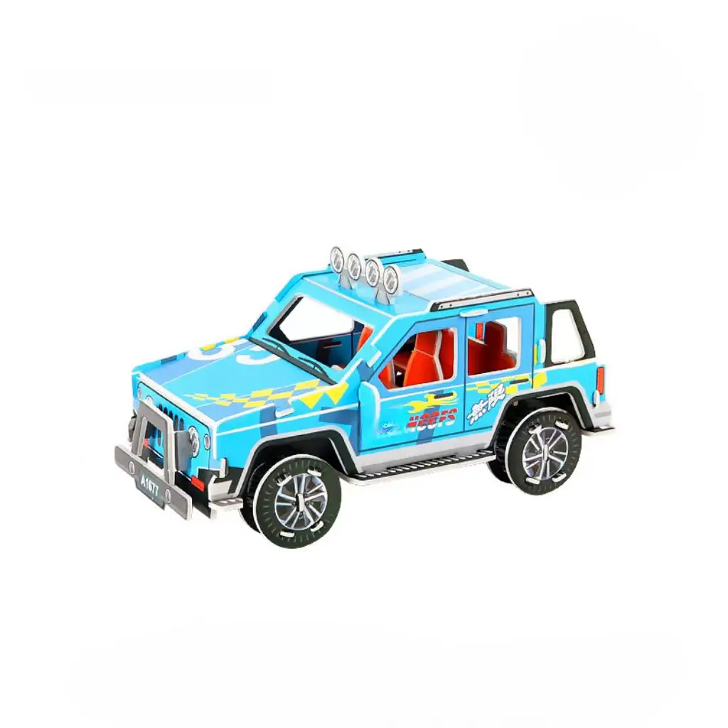 New 3D Paper Puzzle Car Shaped Puzzle Educational Toys Promotional Gifts For Kids