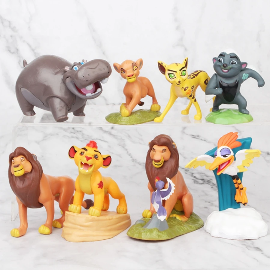 best selling The Lion King Figures Collection Movie Simba Toy Doll 8pcs/set Hakuna Matata Kid Cake Topper Toppers